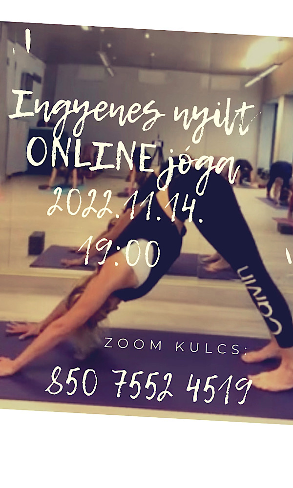 Kukkants be az élő, online jógámra :)
